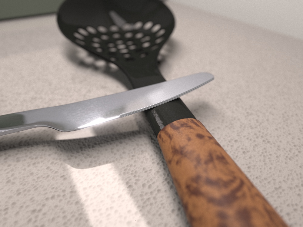 A knife render